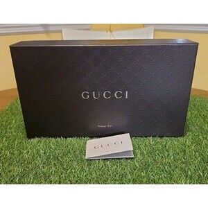 Gucci Empty Shoe Box Brown Textured Large Size 14.5 "x 8"x 5.5"  Excellent Condi